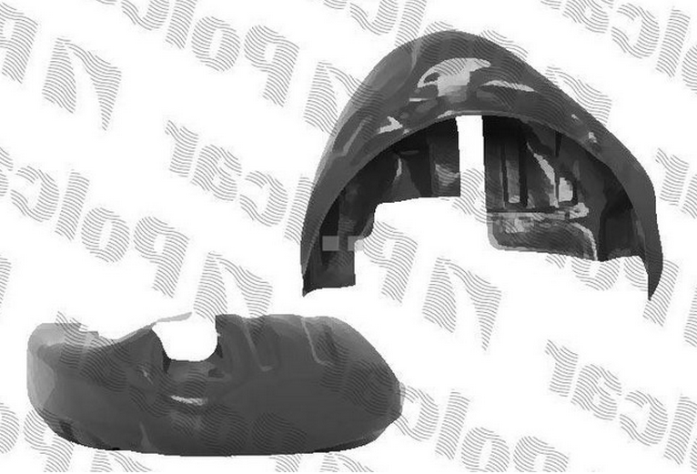 Renault Clio 7/01-9/05 podblatník zadný Pravý