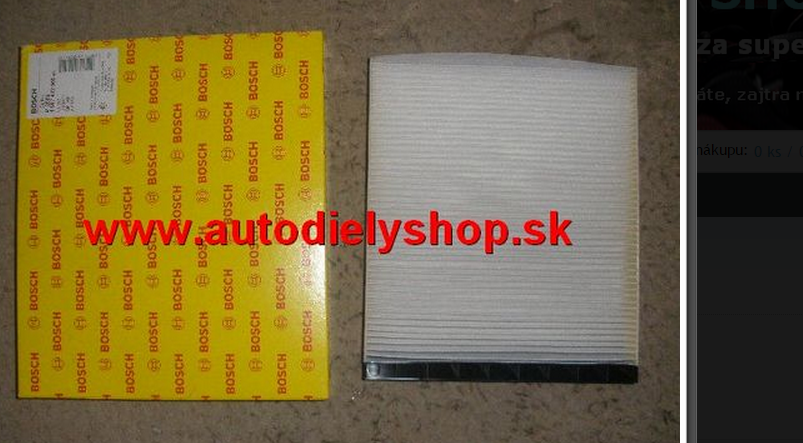Renault CLIO 7/01-9/05 pelový filter 1,2-1,4-1,5DCi-1,9D-1,9DTi