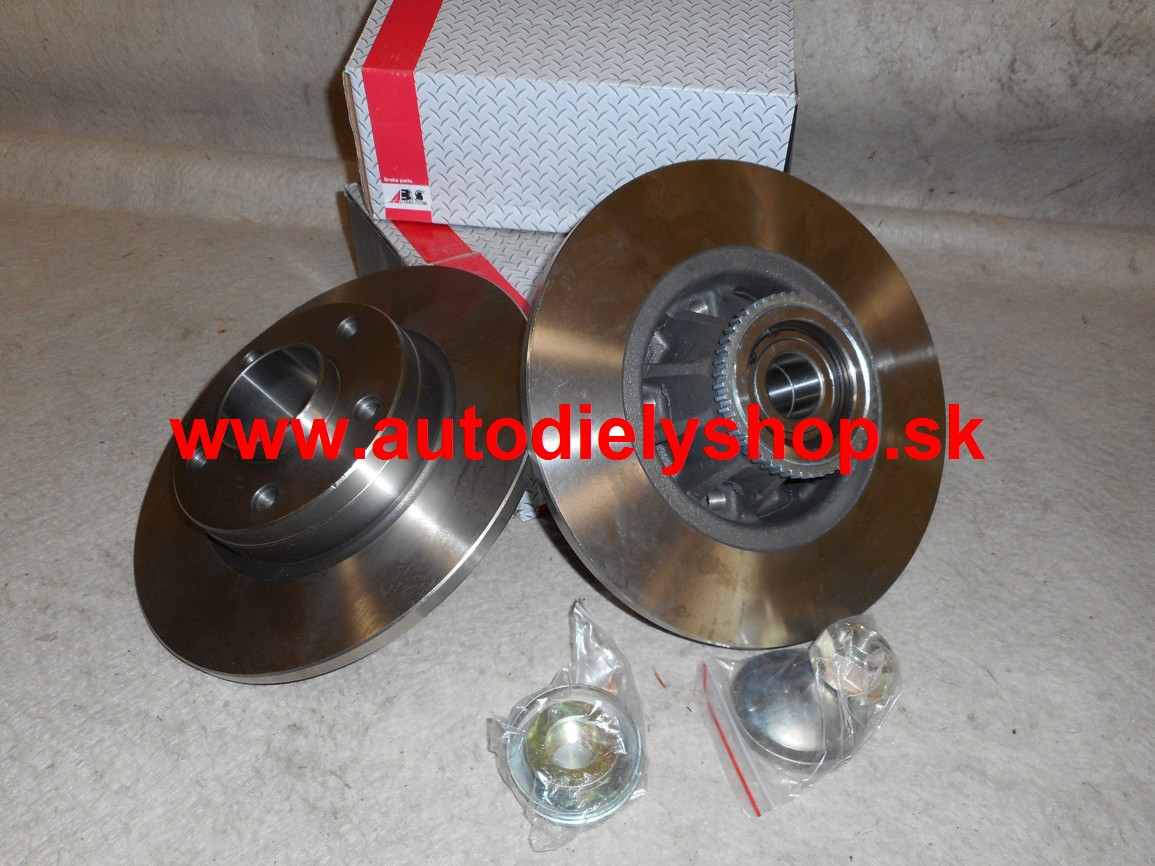 Renault TRAFIC 9/01-06 zadné kotúče Sada L+P,komplet s ložiskom 