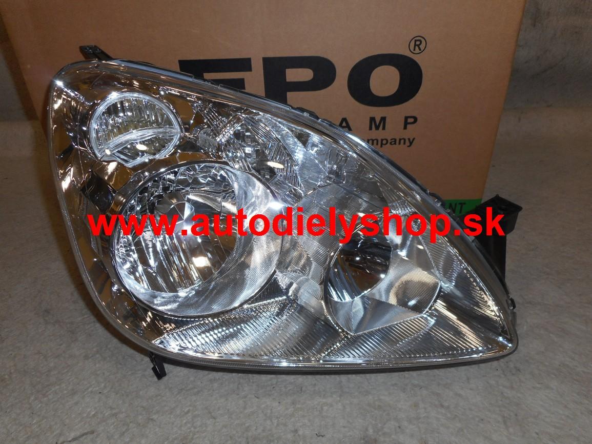  Honda CRV 04-9/06 predné svetlo H1+H1 Pravé,elektrické 