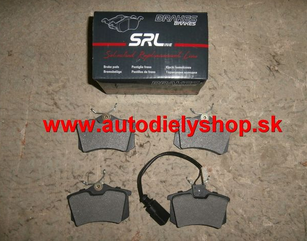 Renault MÉGANE II 11/02-12/05 zadné platničky Sada / SRL /