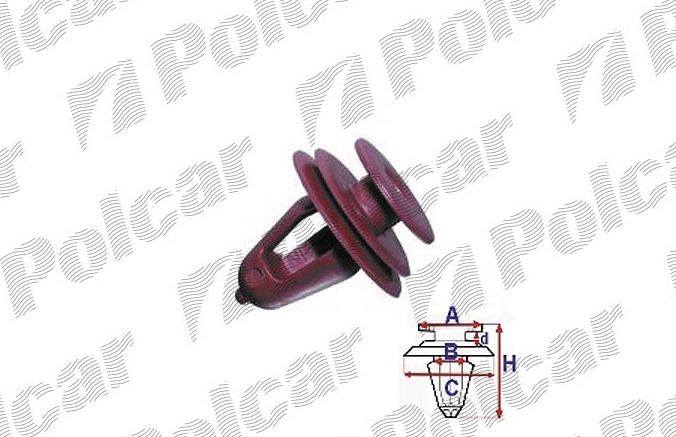 Toyota CAMRY 12/01-08/06 príchytky tapacíru 10ks