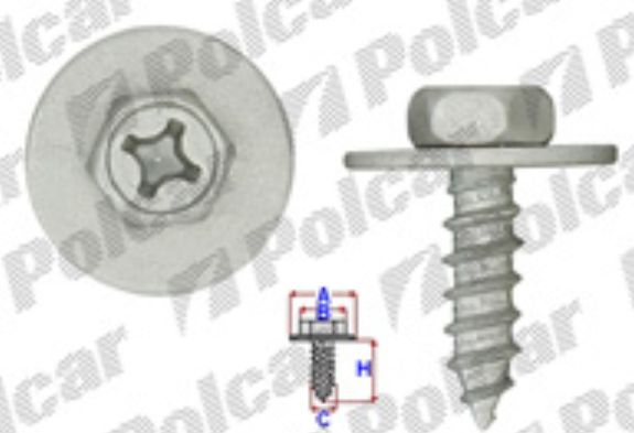 Toyota CAMRY 12/01-08/06 šróby krytov pod motor sada 10 ks