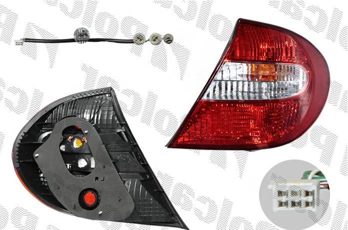 Toyota CAMRY 12/01-08/06 zadné svetlo pravé červenobiele /DEPO/