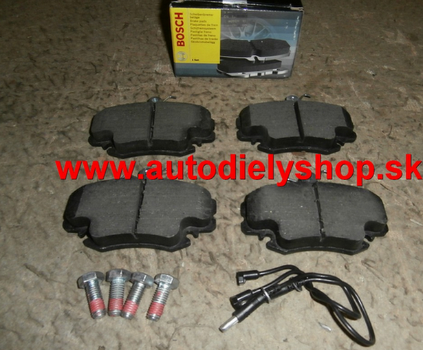 Renault Scenic 1/96-8/99 predné platničky Sada / BOSCH / 100mm