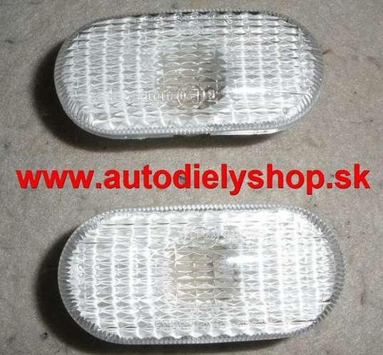 Renault Thalia 99-01 bočné smerovky biele Sada L+P