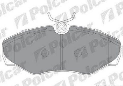 Renault TRAFIC 9/01-06 predné platničky Sada / SRL /