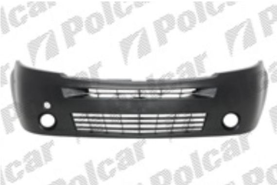 Nissan INTERSTAR 01/07- predný nárazník čierny s otvormi na hmlovky