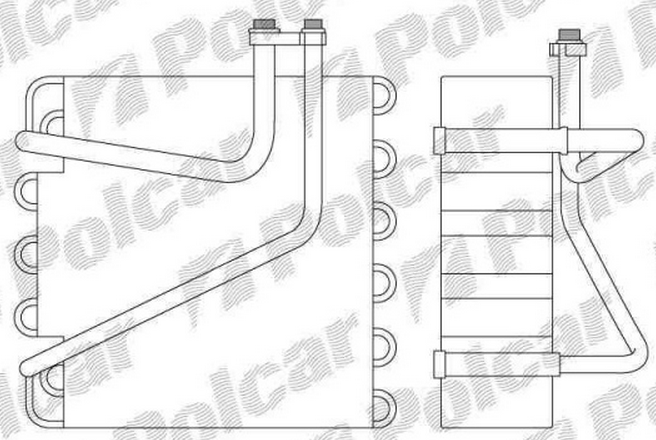 Seat ALHAMBRA 5/96-7/00 výparník klimatizácie / pre všetky typy