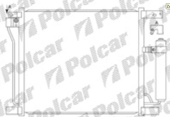 Nissan JUKE 6/2010- chladič klimatizácie /1.6 T/