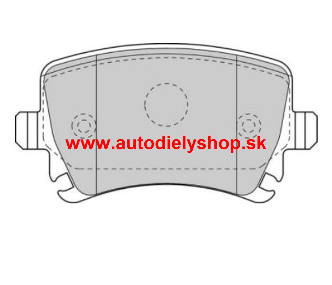 Seat ALTEA 6/04- zadné platničky Sada/ SRL / 105mm