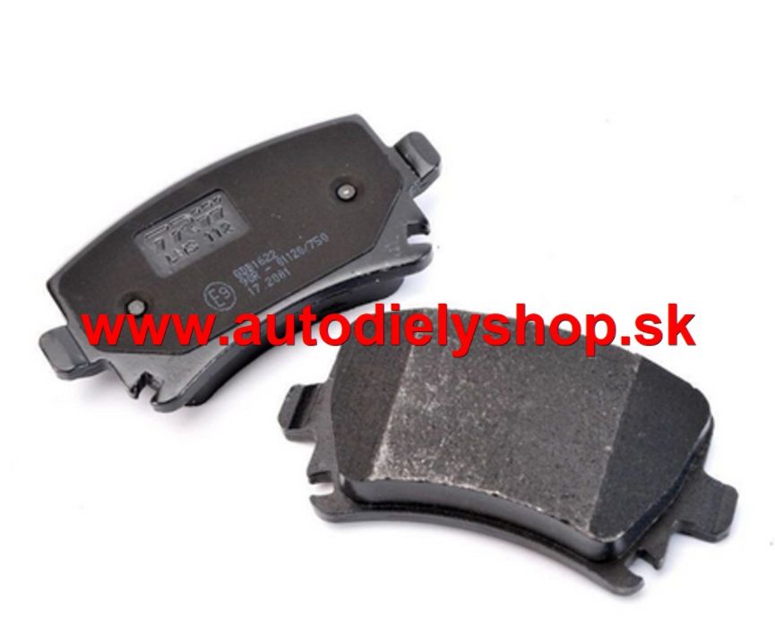 Seat ALTEA 6/04- zadné platničky Sada/ TRW / 105mm