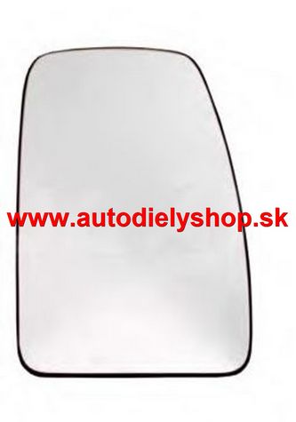 Opel MOVANO 07/07-01/10 sklo zrkadla s držiakom pravé /Veľké horné/