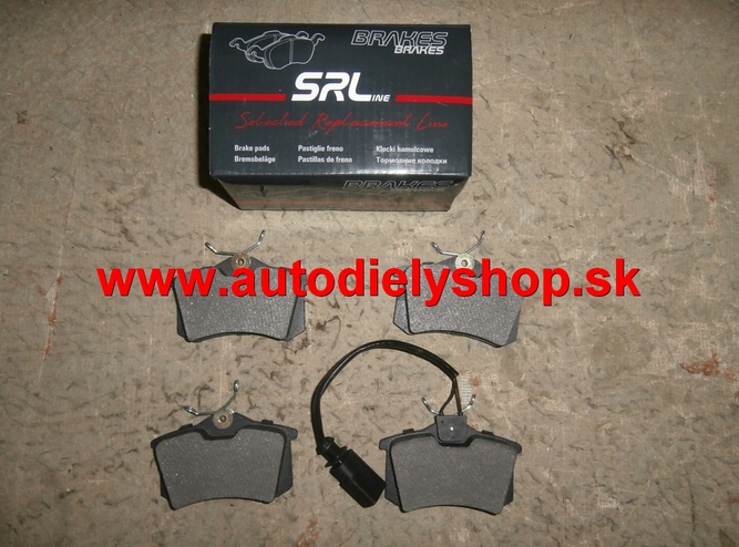 Seat EXEO 12/2008- zadné platničky Sada / SRL / 86,5mm