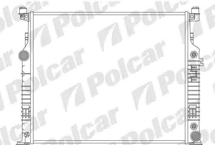 Mercedes "GL" (X164) 9/06-12 chladič vody pre 4.0 CDI /DEUS/