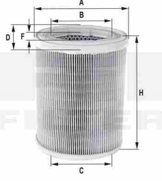 Nissan MICRA K11 4/98-1/03 vzduchový filter /FIL FILTER/