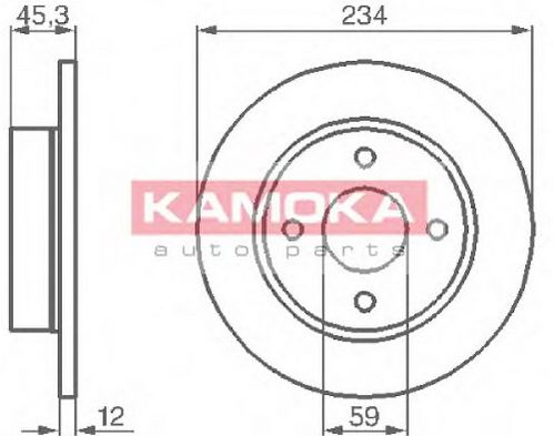 Nissan MICRA K11 4/98-1/03 predné kotúče sada L+P /KAMOKA/