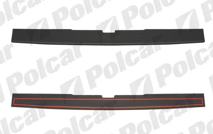Mercedes VITO, VIANO 7/03- lišta zadného nárazníka čierna /pre tailgate/
