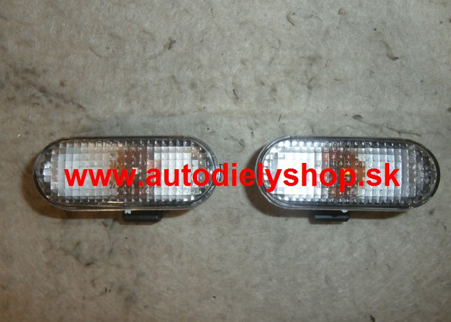 Seat Inca 7/95-6/03 bočné smerovky biele Sada L+P