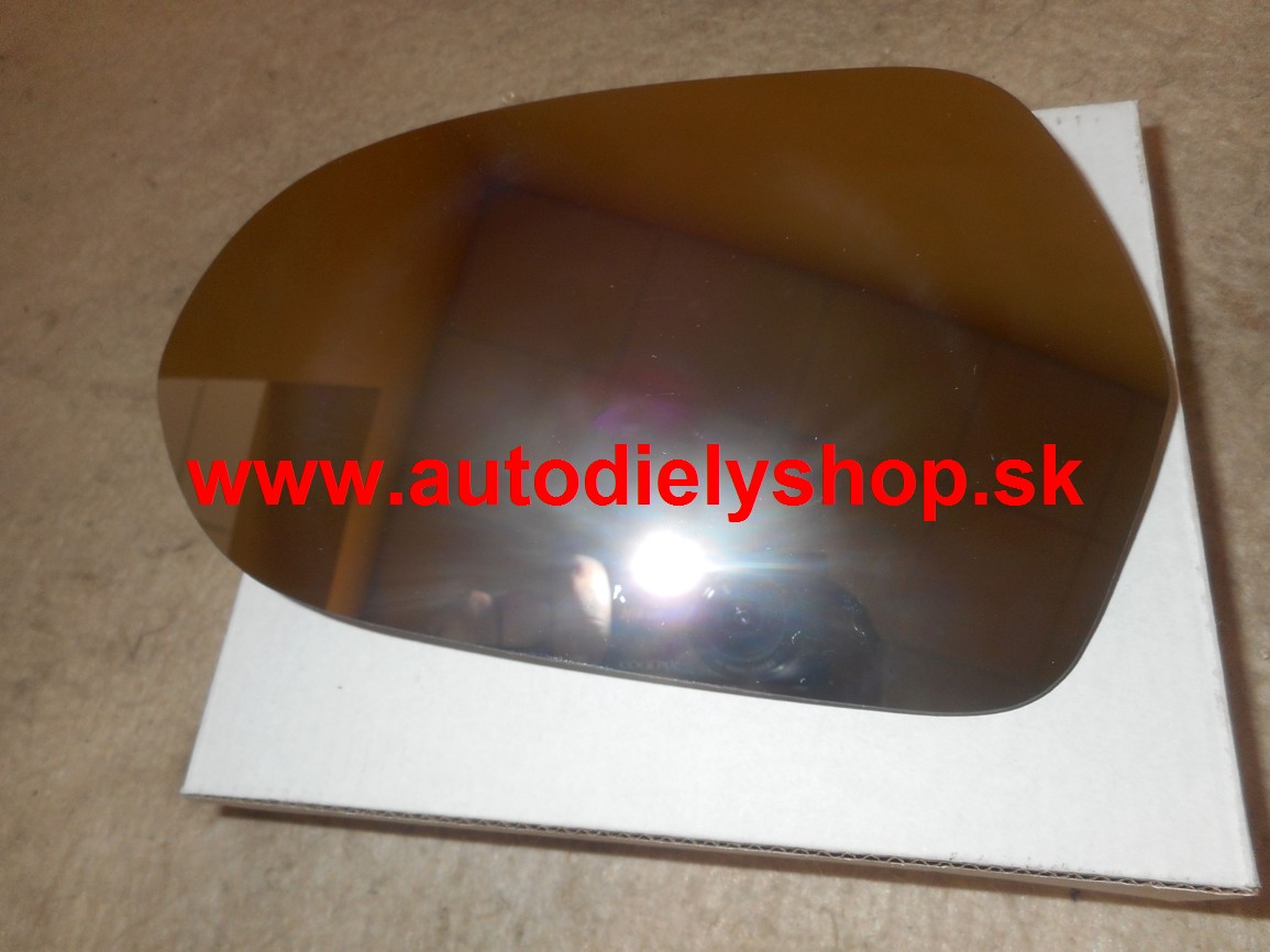 Audi A6 2011- sklo zrkadla s držiakom ľavé /vyhrievané/