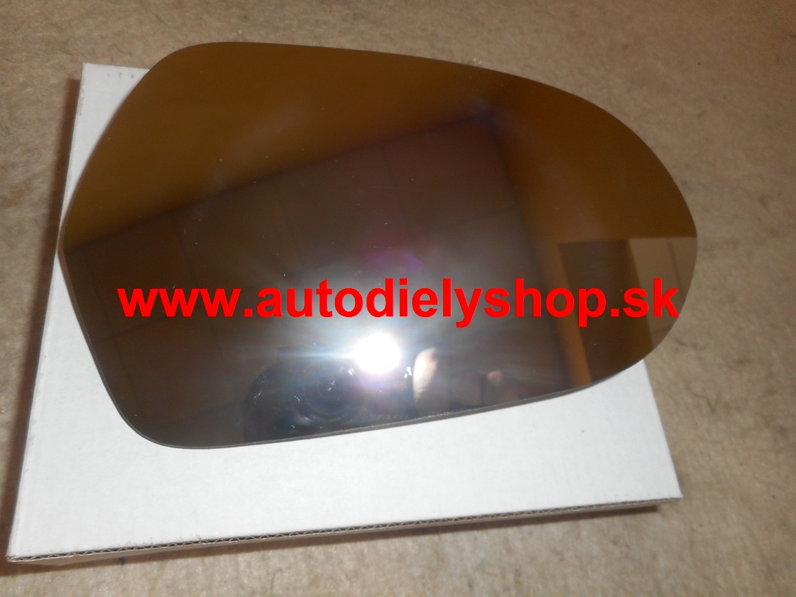 Audi A6 2011- sklo zrkadla s držiakom pravé /vyhrievané/
