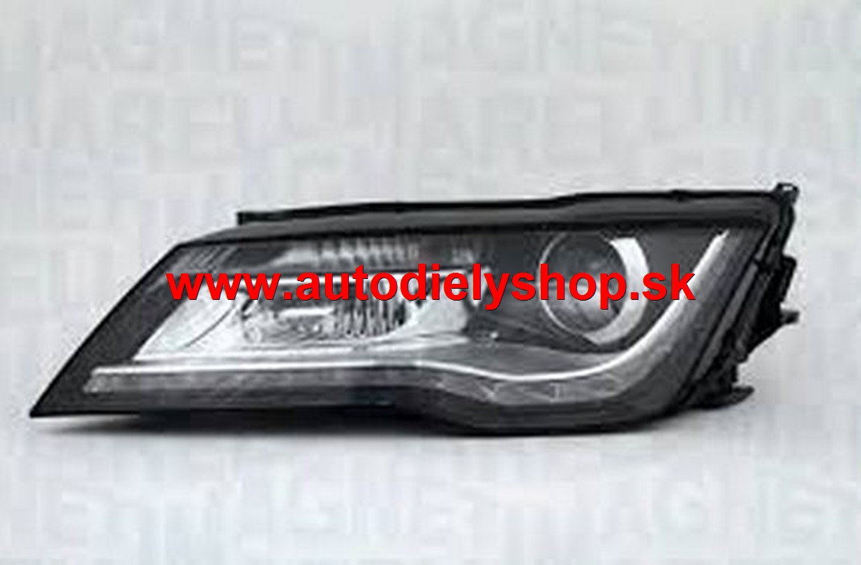 Audi A7 10/2010- svetlo D3S+H8+LED BI-XENON Lavé / MAGNETI MARELLI