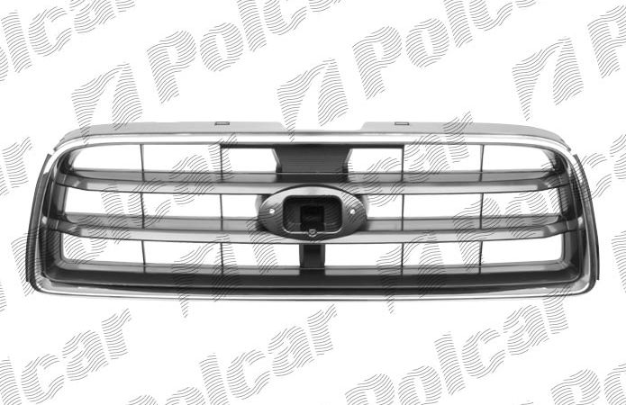 Subaru FORESTER 9/2002-1/2008 predná maska chróm/sivý