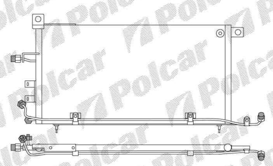 Seat TOLEDO 9/91-10/95 chladič klimatizácie / pre všetky typy /