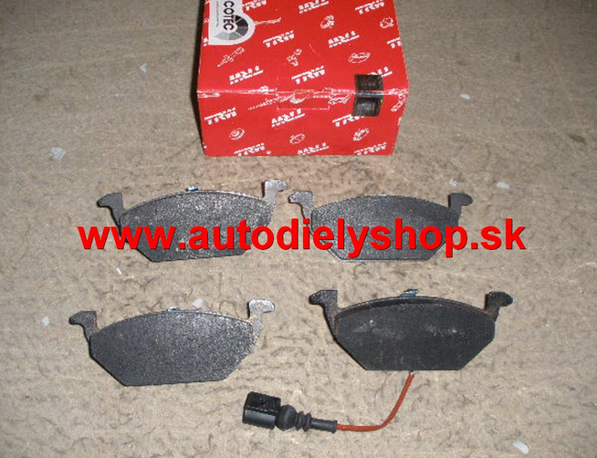 Škoda Fabia 8/04-12/06 predné platničky Sada/TRW /
