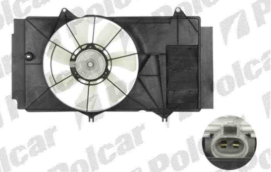 Toyota YARIS 4/99-1/06 ventilátor chladiča 1,4D