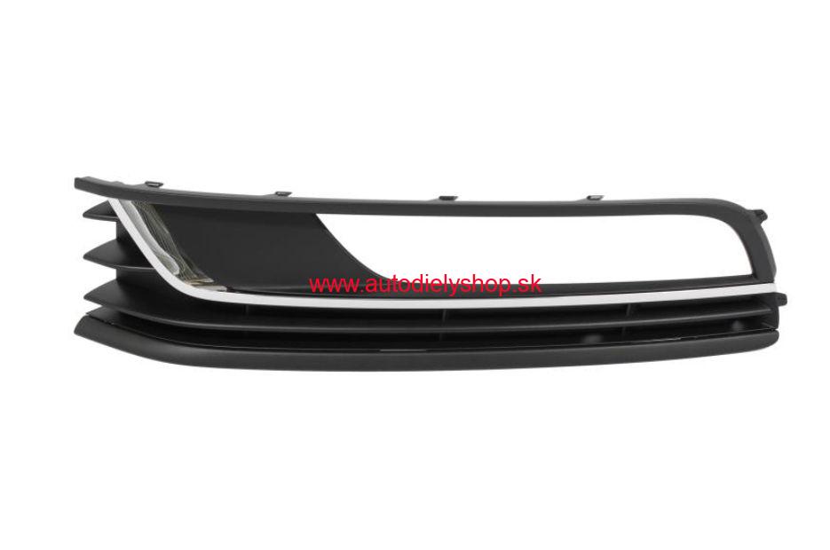 VW PASSAT "B7" 11/10- krytka predného nárazníka Lavá/1x chróm