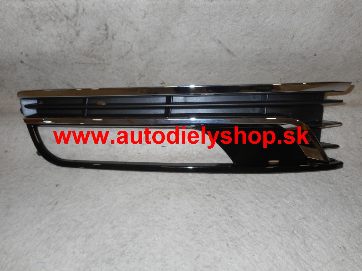 VW PASSAT "B7" 11/10- krytka predného nárazníka Lavá/3x chróm