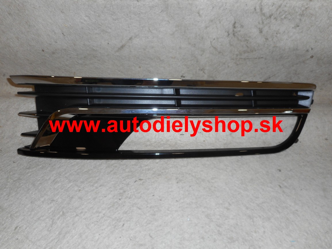 VW PASSAT "B7" 11/10- krytka predného nárazníka Pravá/3x chróm