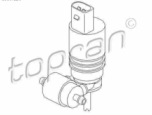 VW UP 12/2011- motorček ostrekovača stieračov P+Z