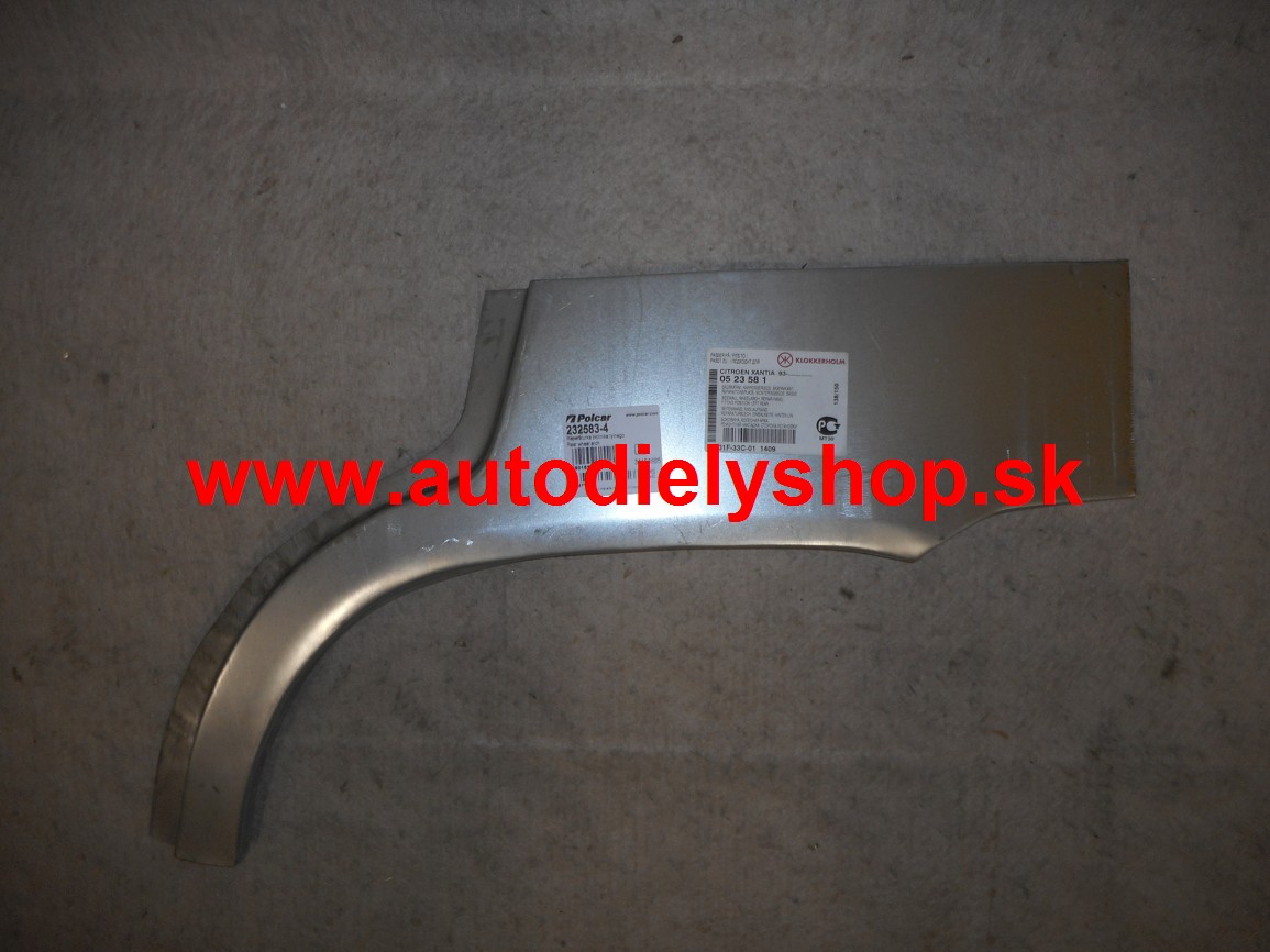 Citroen XANTIA 1/98 lem zadného blatníka 