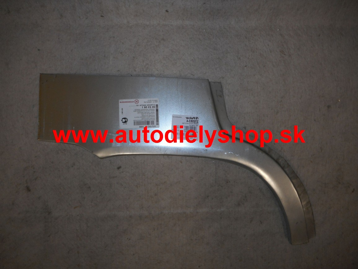 Citroen XANTIA 1/98 lem zadného blatníka 