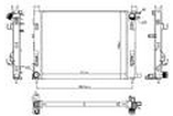 Dacia LOGAN 2012- Chladič vody TOP QUALITY