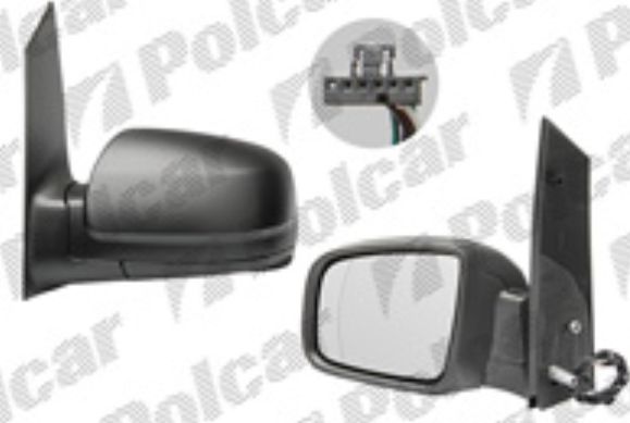 Mercedes VITO, VIANO 10/10- Vonkajšie zrkadlo elektrické čierne ľavé 