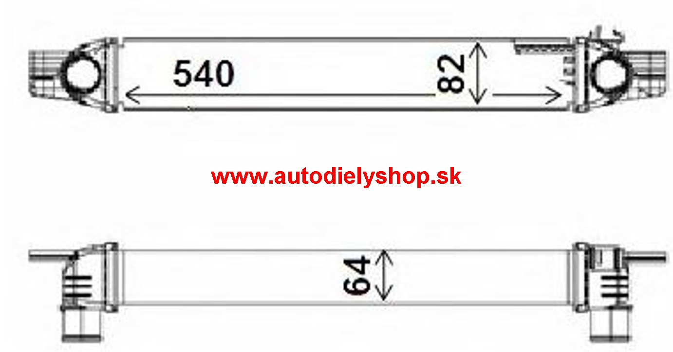 Fiat FIORINO 02/08- chladič vzduchu /1,3Diesel-1,4Diesel/ -HDi-JTD
