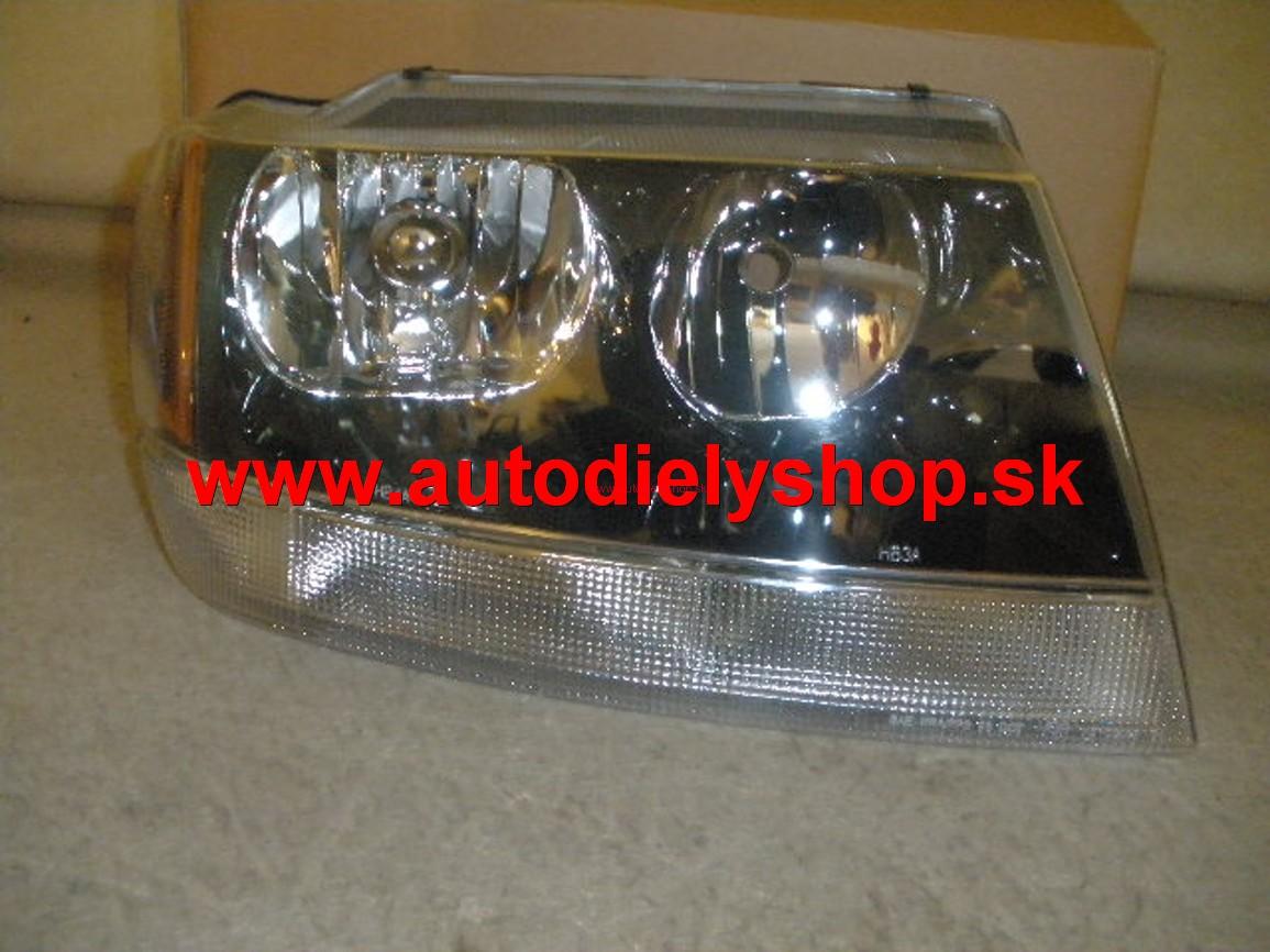 Jeep GRAND CHEROKEE 99-12/04 svetlo HB3A+HB4A Pravé,čierne 