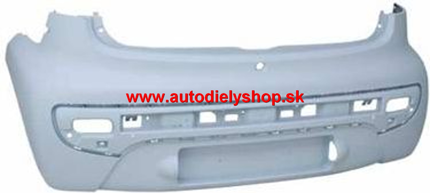 Citroen C1 2/2009-2012 zadný nárazník pre lak 