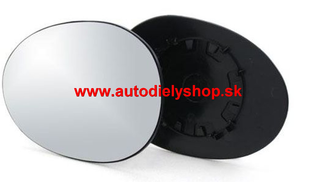 Citroen C1 2/2009-2012 sklo zrkadla s plastovým držiakom ľavé