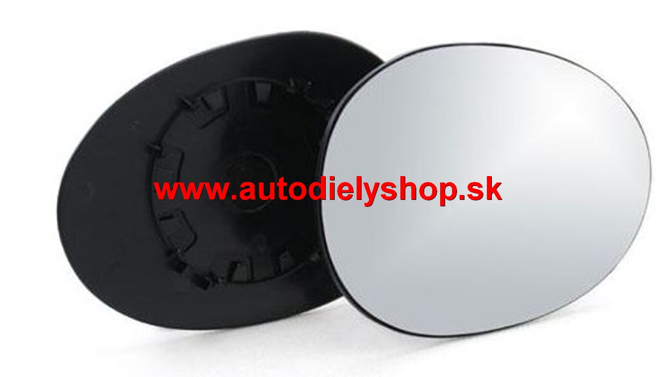Citroen C1 2/2009-2012 sklo zrkadla s plastovým držiakom pravé
