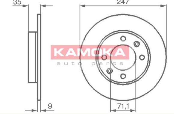 Citroen C3 Pluriel 09/03-07/10 zadné kotúče sada L+P /KAMOKA/