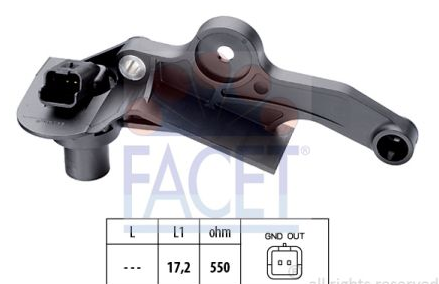 Fiat QUBO 6/2008- snímač otáčok kluk. hriadela 