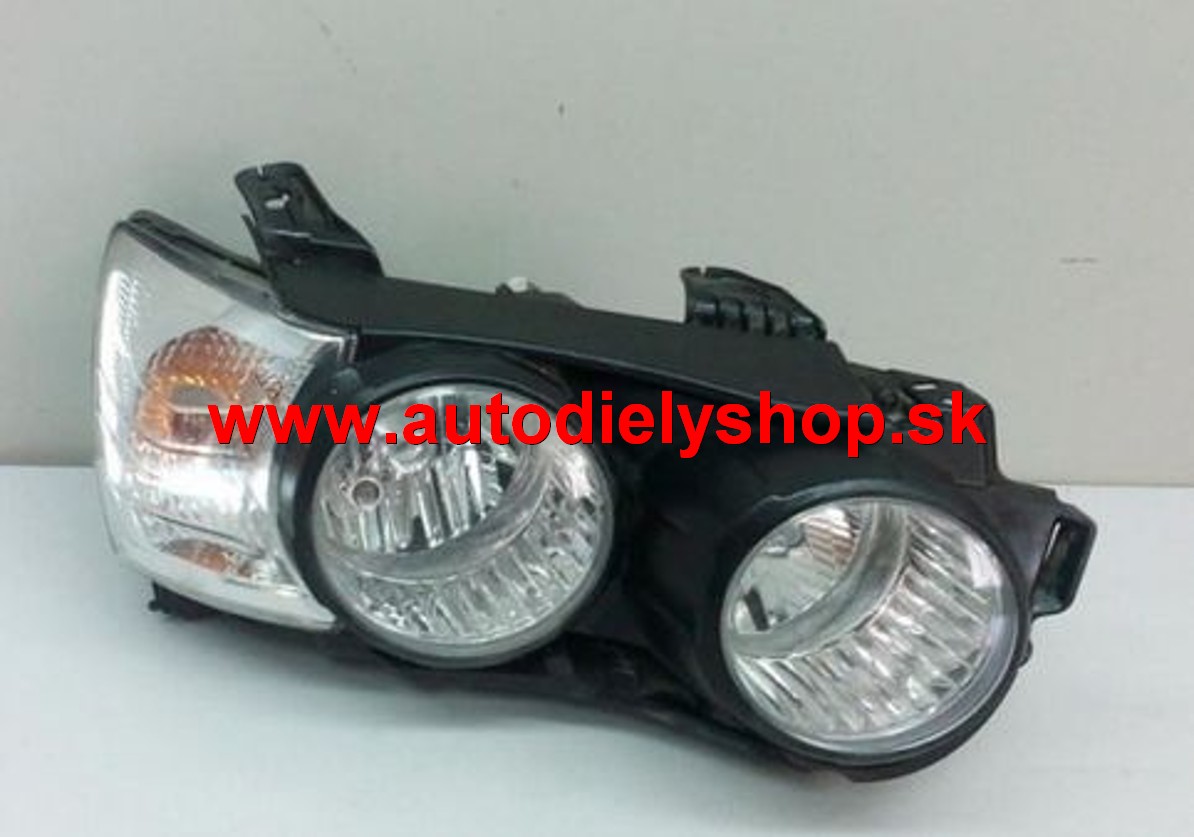 Chevrolet AVEO 05/11- svetlo H1+H7 el. s motorčekom pravé /strieborný rámik/