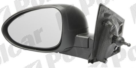 Chevrolet AVEO 05/11- Vonkajšie zrkadlo mechanické čierne ľavé