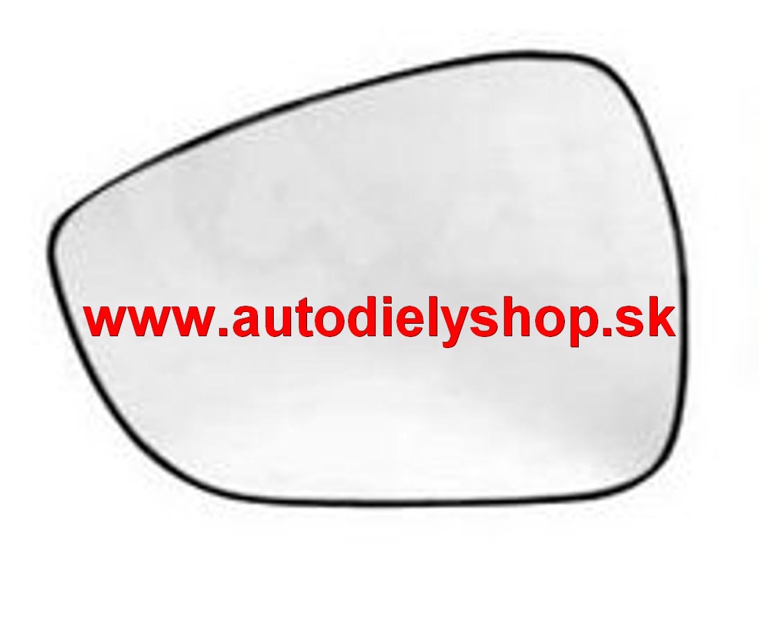 Citroen C4 PICASSO 6/13- sklo zrkadla Lavé /s držiakom