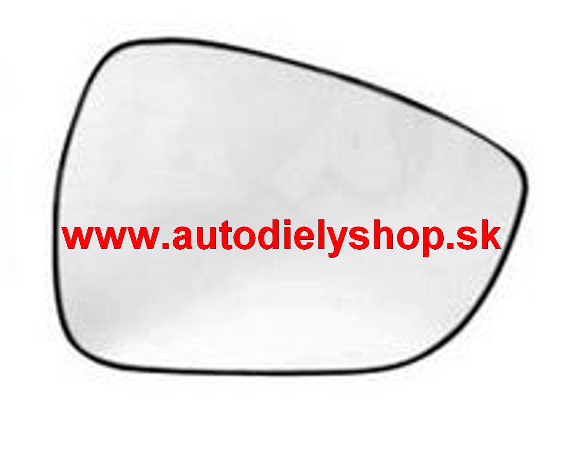 Citroen C4 PICASSO 6/13- sklo zrkadla Pravé /s držiakom