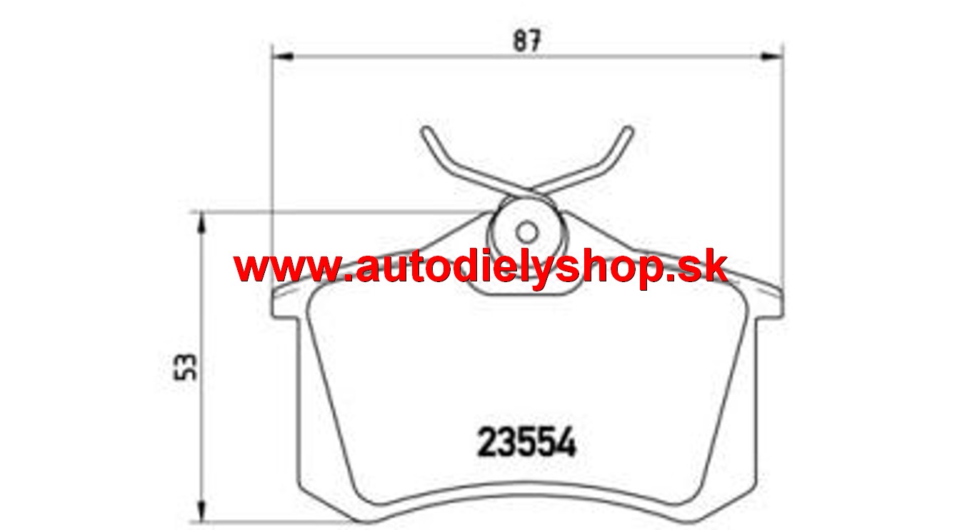 Citroen DS4 04/2011- zadné platničky sada /BREMBO/